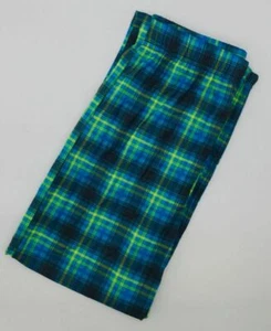 $25 Max & Olivia Boy's Blue Yellow Plaid Pajama Bottoms Pants Kids Size S/6-7 - Picture 1 of 1