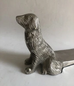 Metal Dog Doorstop Door Stop Figure Animal Figurine - Picture 1 of 16