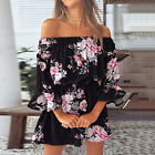 Summer Dresses For Women 2022 Beach Sexy Off Shoulder Tunic Sundresses Casual