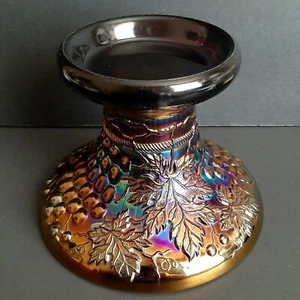 Antike EAPG Northwood Carnival Glas lila Traube & Kabel Bowle Schale Sockel Vase - Bild 1 von 6