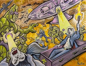 VAMPS AND STONEMEN ** MIKE BENNETT'S ORIGINAL ART (2025) 02/24/25 - Picture 1 of 1