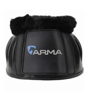 Shires ARMA Fleece-Stiefel mit Übergriff - schwarz kleines Pony - Bild 1 von 2