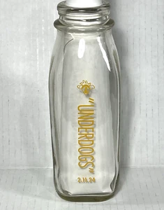Shatto Chiefs UNDERDOGS Milk Bottle Super Bowl LVIII Kansas City Limited EMPTY - Picture 1 of 8