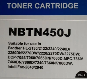  TN450J Brothe kompatible Tonerkassette TN450 Jumbo Größe schwarz Neu im Karton * NBTN450J - Bild 1 von 5
