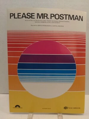 Please Mr Postman Sheet Music Piano Guitar 1960s Rock & Roll NEW OLD STOCK F1G - Image 1 of 2