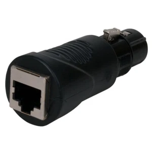 Accu-Cable RJ45 Ethernet to 3-Pin XLR/DMX Female Adapter - Picture 1 of 2