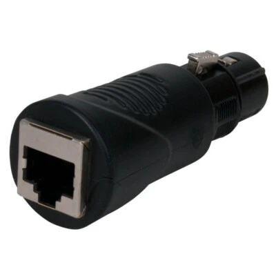 Accu-Cable RJ45 Ethernet to 3-Pin XLR/DMX Female Adapter - Image 1 of 2