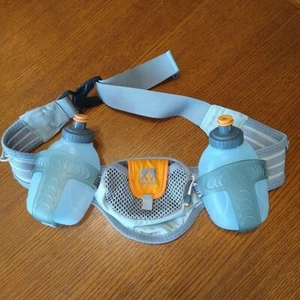 Nathan Fanny Pack Hydration Belt Double 10oz Water Bottle Holder Adjustable Run - Picture 1 of 13