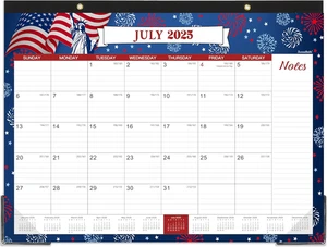 2025-2026 Desk Calendar - Large Desk Calendar 2025-2026, 22" X 17", Jul. 2025 - - Picture 1 of 7