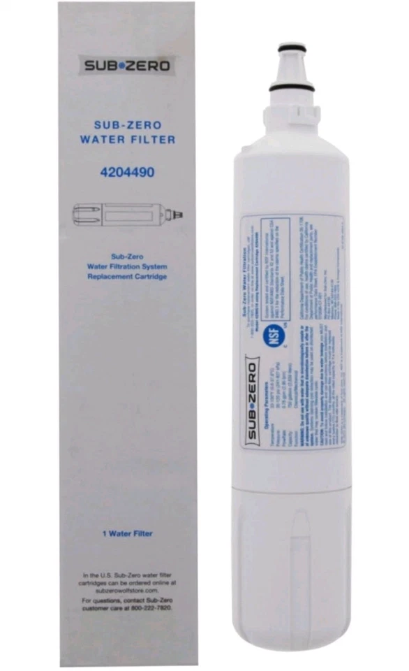 1 PACK Sub-Zero 4204490 Refrigerator Water Filter - White New USA - Image 1 of 1