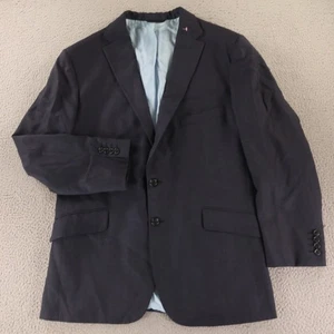 Prince of Wales Karo Sakko M 40R Blau Glen Plaid 100% Wolle Blazer Made in USA - Bild 1 von 18