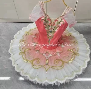 Profesional Sandía Rosa Ballet Tutú Muñeca Coppelia Aurora Disfraz XS Adulto - Imagen 1 de 5