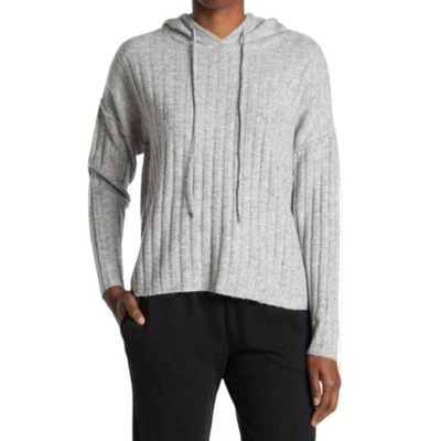 Suéter Sweet Romeo Mujer Pequeño Gris Sudadera con Capucha Informal Manga Larga Pullover Top Foto 1 de 4