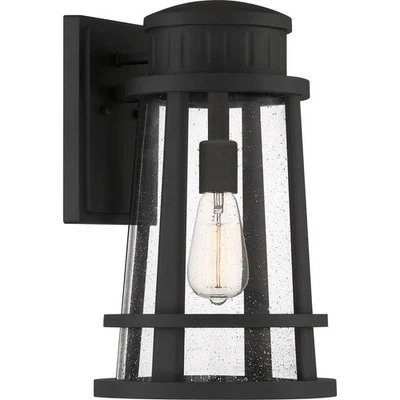 Quoizel DNM8410EK OPEN BOX Dunham Outdoor Wall Light Earth Black - Image 1 of 4