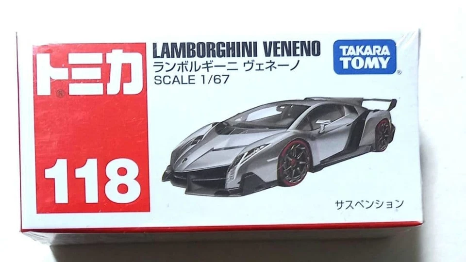 [ ] Tomica No. 118 Lamborghini Veneno (Box) #PGAZ19 - Image 1 of 4