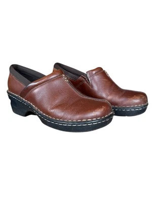 Eastland Kelsey Zueco Sin Cordones en Cuero Marrón Mujer Talla 6.5 M Foto 1 de 4