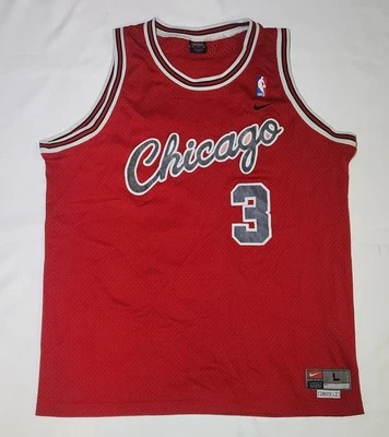 Vintage Nike Chicago Bulls Tyson Chandler #3 LARGE Jersey NBA Stitched Red - Image 1 of 4
