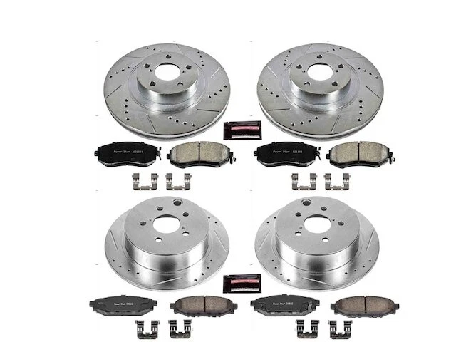 Front and Rear Brake Pad and Rotor Kit For 2016-2017 Subaru Crosstrek RK986PY Foto 1 de 1