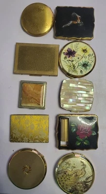 Job Lot Of Vintage Powder/mirror Compacts Stratton Kigu Regent Etc - Image 1 of 4