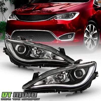 For 2017-2020 Chrysler Pacifica LED DRL HID/Xenon Projector Headlights Headlamps - Image 1 of 4