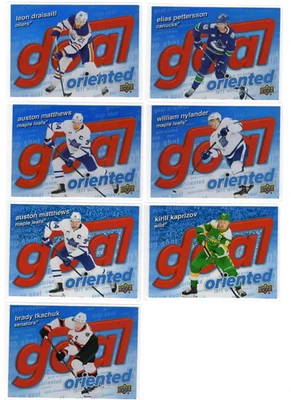2025-26 Upper Deck Series 1 "Goal Oriented" Lot of 7 Inserts - Image 1 of 2