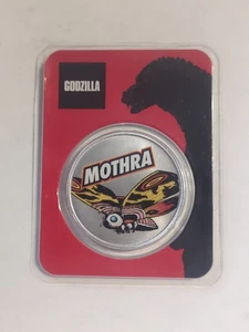MOTHRA GODZILLA SERIE 2023 1 oz reines Silber coloriert BU Münze - Bild 1 von 2