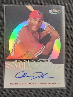2005 Topps Finest - Autographs Chris Roberson Black Refractor Auto /99 - Image 1 of 2