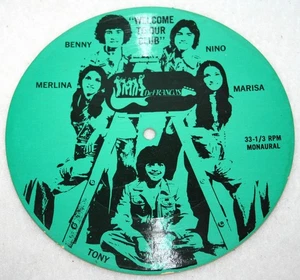 THE DEFRANCO FAMILY Welcome To Our Fan Club Vinyl Covered Cardboard RECORD Tony - Imagen 1 de 2