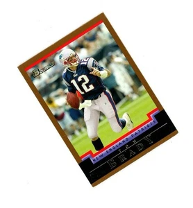 Bowman 2004 BORDO ORO SP TOM BRADY! New England Patriots VEDI DMG! - Foto 1 di 2