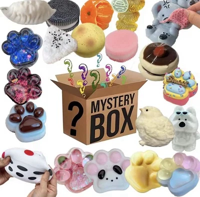 Mystery Box Squishy Fidget Toy Surprise Bundle Grab Bag Stress Relief Gift - Image 1 of 4
