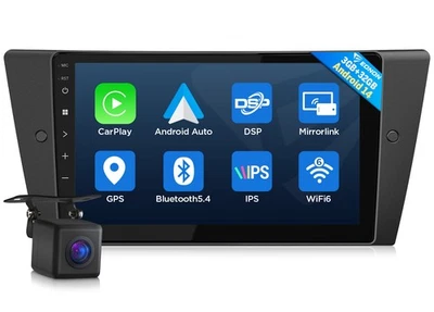 Eonon E90X7 Android 14 3+32 Car Radio Stereo GPS CarPlay WiFi DSP for BMW E90 M3 - Image 1 of 4