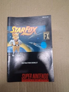 Star Fox SNES Bedienungsanleitung Booklet SNS-FO-USA sehr guter Zustand - Bild 1 von 4