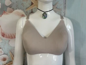 WARNERS ELEMENTS OF BLISS WIRELESS CONTOUR TSHIRT BRA SZ 38C #2003 BEIGE - Picture 1 of 8