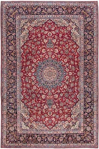 Najafabad Alfombra Persa Hecha a Mano 391 x 260 cm-Fineorient, Carpet, Rug, Rojo - Picture 1 of 12