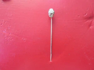 Antik 14K Weißgold Diamant Stick Pin - Bild 1 von 3