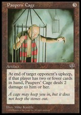 Magic the Gathering MTG Paupers' Cage (314) Mirage   LP