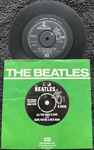 The Beatles – All You Need Is Love 7'' Vinyl CLEANED /TESTED EX/VG+ VIDEO CLIP - Picture 1 of 7