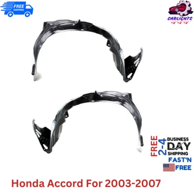 Fits Honda Accord Splash Shield For 2003-2007 Front Left & Right Side Set 2pc - Image 1 of 4