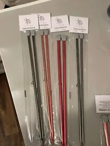 Ferri da maglia alluminio dritti 35 cm spessore 2-10 mm 1 paio ferri da maglia alluminio - Foto 1 di 6