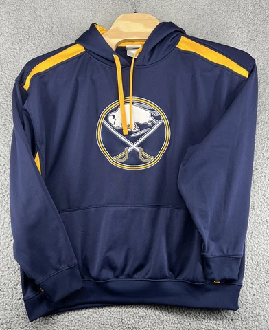 Buffalo Sabres NHL Men's Performance Hoodie Sweatshirt Size 2XL Blue READ Cover
