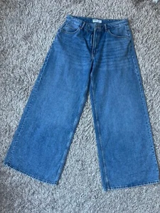 Jeans Hosen damen Gr 42 Denim Bershka Weites bein Wide Leg - Bild 1 von 6