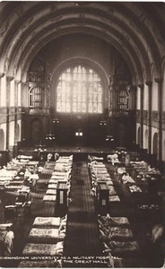 Birmingham University as a Military Hospital. The Great Hall by Stanford & Mann. - Picture 1 of 1