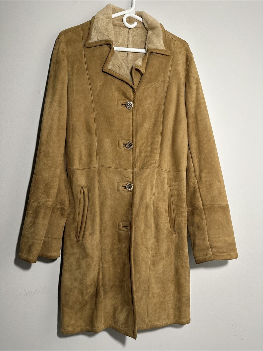 Suede Coat Tailored Vintage Coats, Jackets & Vests for Women