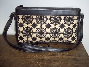 Borsa donna a tracolla Liz Claiborne borsetta ricamata spilla ruote accessorio - Foto 1 di 10