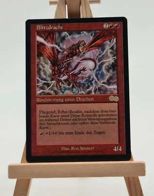 Blitzdrache Urza´s Saga Magic Karte Deutsch (Lightning Dragon)  202/350 - Bild 1 von 2