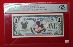 1987 Disney Dolar $1 PMG 65 EPQ Sleeping Beautys Castle ~ Free USA Shipping - Picture 1 of 11