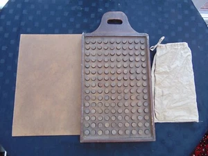 Antique 19th Century Industrial Wood Counting Chukrum Game Maths Number Board - Picture 1 of 17