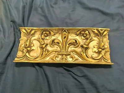 Curved Resin Wall Hanging - Architectural Frieze - Gilded Gold Reproduction • 67.44$