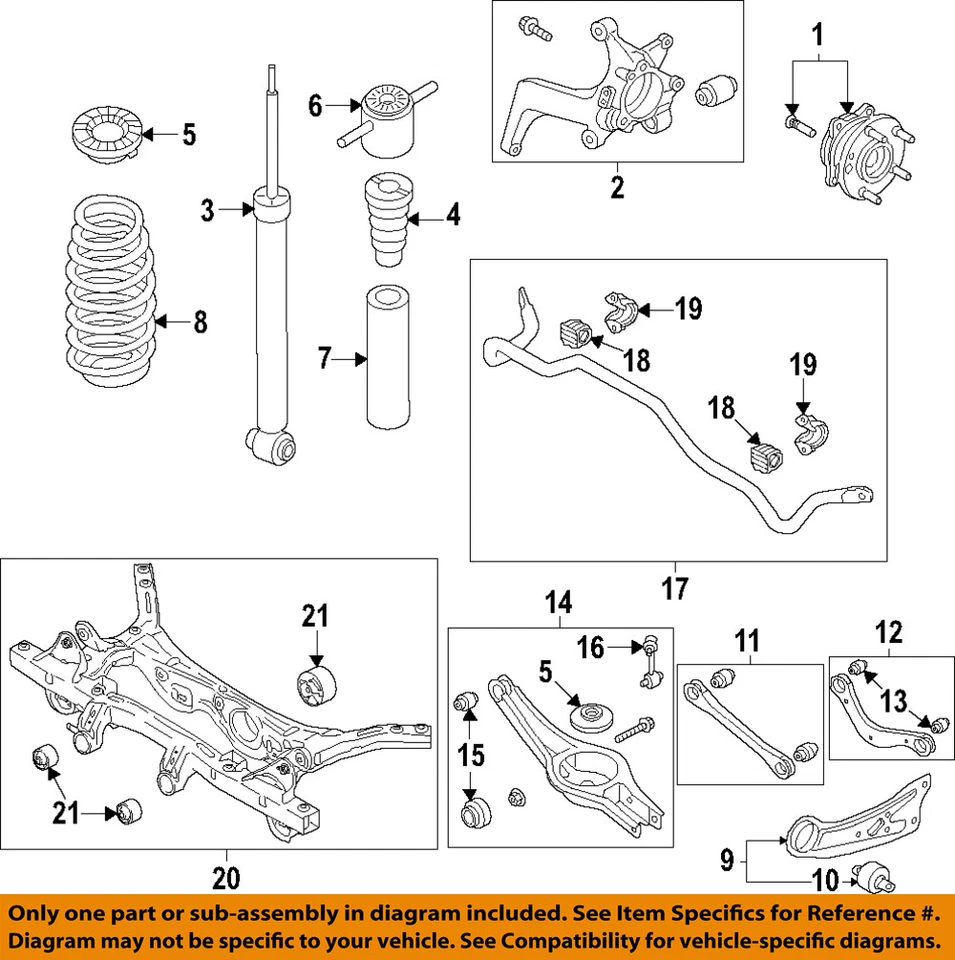 HYUNDAI OEM 17-25 Elantra Front Suspension Brake Components-Hub Assy 51750F2000 Foto 1 de 1