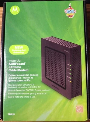 Motorola SB6120 SURFboard DOCSIS 3.0 eXtreme Broadband Cable Modem - Image 1 of 3